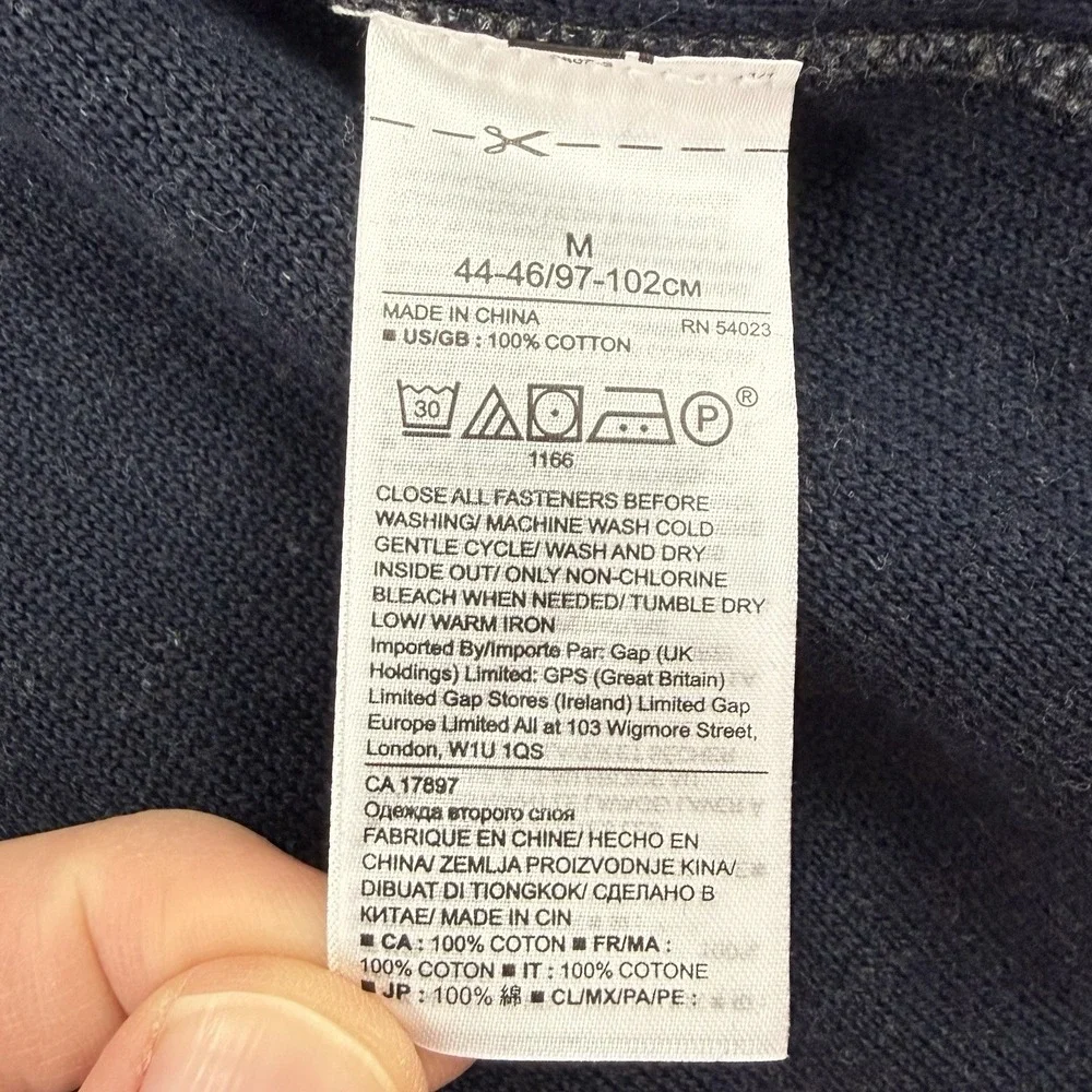 Banana Republic Hoodie Men's M NWT Dark Charcoal Full Zip Waffle Knit MSRP: $128